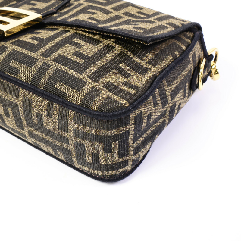 FENDI 帆布Baguette Bag手挽肩背兩用袋-10