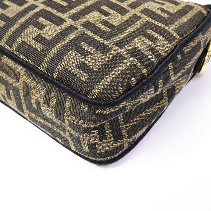FENDI 帆布Baguette Bag手挽肩背兩用袋-12
