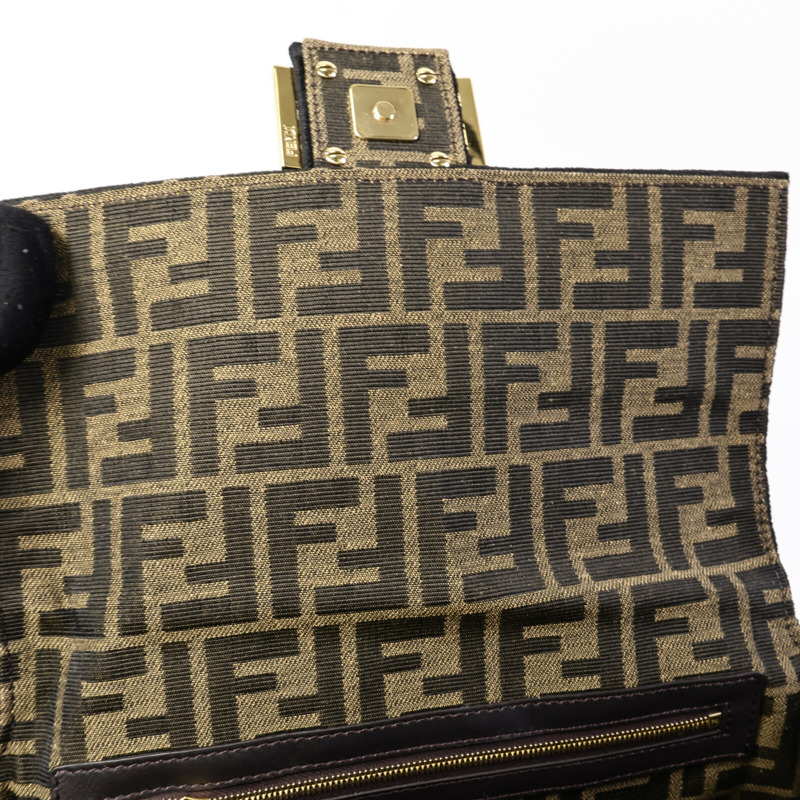FENDI 帆布Baguette Bag手挽肩背兩用袋-14