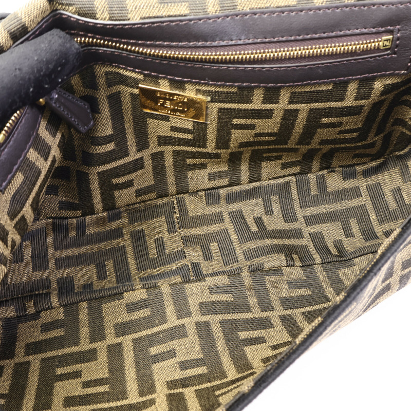 FENDI 帆布Baguette Bag手挽肩背兩用袋-15