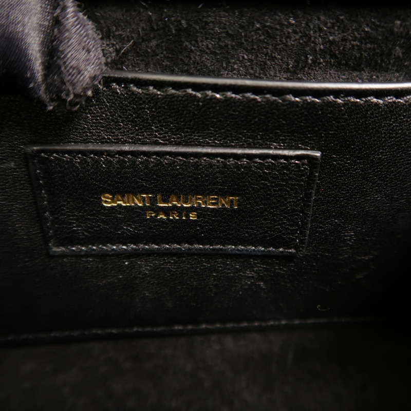SAINT LAURENT 漆皮皮革Kate Small鏈帶肩背袋-5
