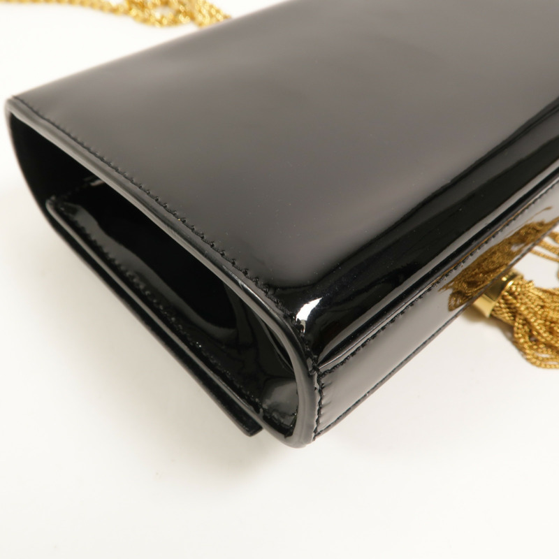 SAINT LAURENT 漆皮皮革Kate Small鏈帶肩背袋-13