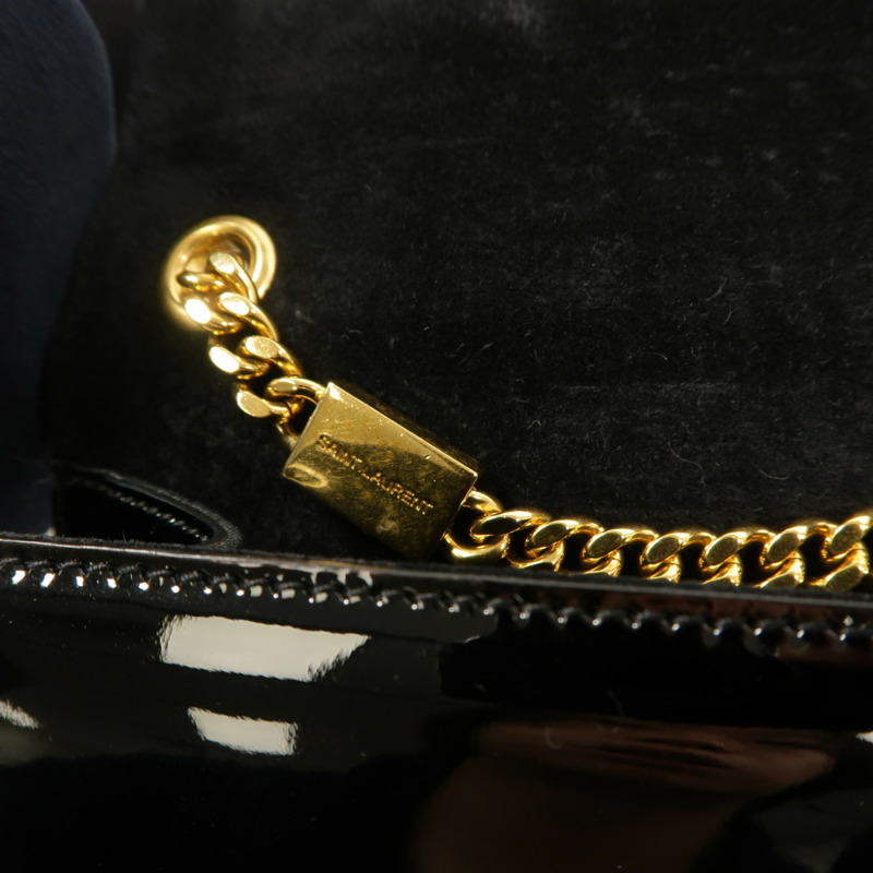 SAINT LAURENT 漆皮皮革Kate Small鏈帶肩背袋-16