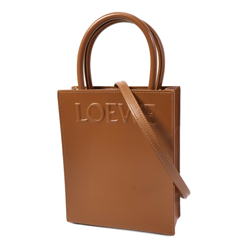 LOEWE 牛皮皮革Standard A5 Tote Bag手挽肩背兩用袋-2