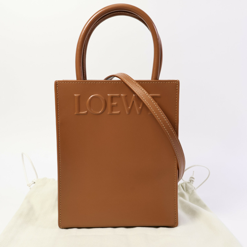 LOEWE 牛皮皮革Standard A5 Tote Bag手挽肩背兩用袋-8