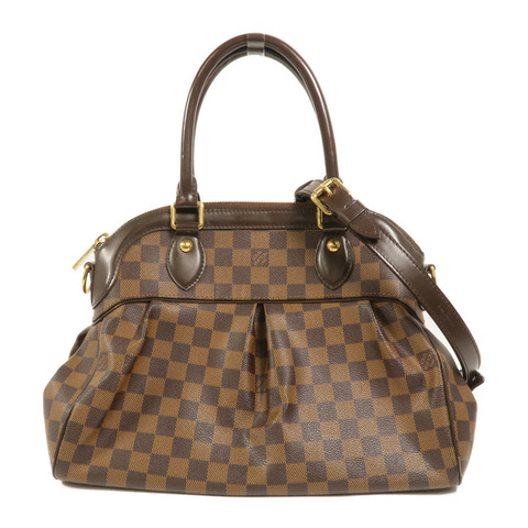 LOUIS VUITTON Damier Trevi手挽肩背兩用袋