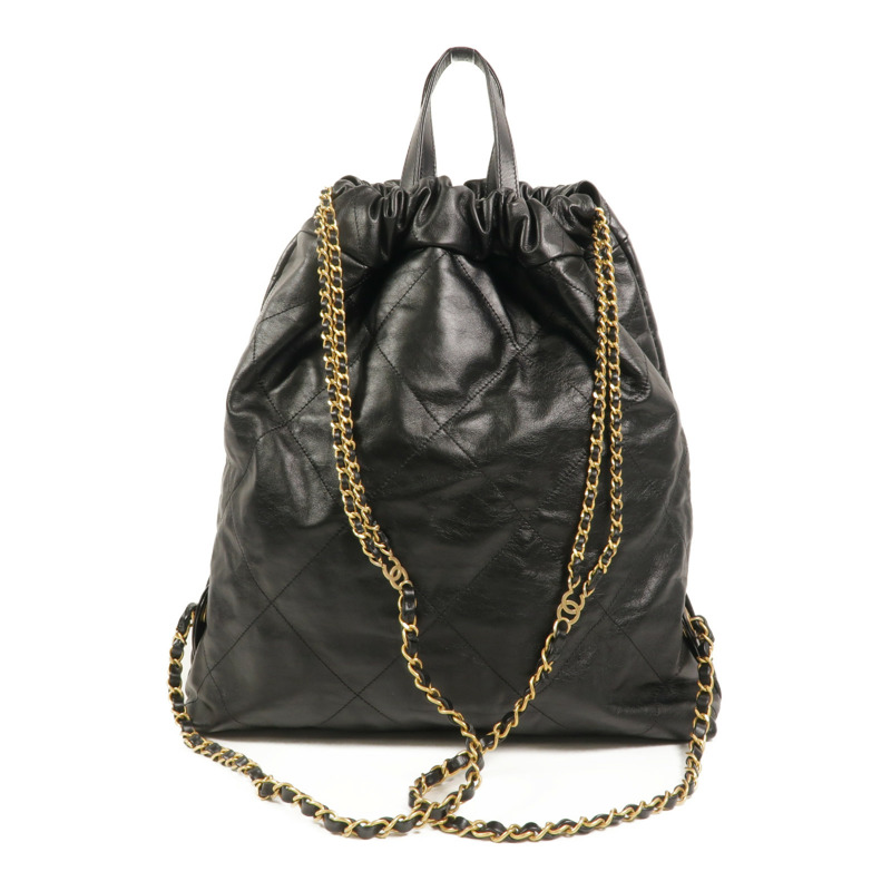 CHANEL 牛皮皮革Chanel 22 Backpack背包-1