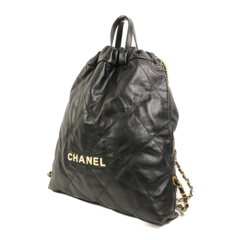 CHANEL 牛皮皮革Chanel 22 Backpack背包-2