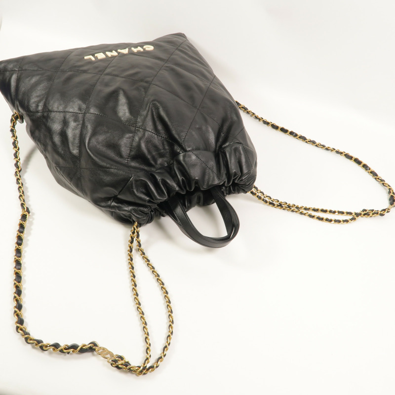 CHANEL 牛皮皮革Chanel 22 Backpack背包-7