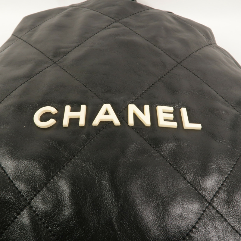CHANEL 牛皮皮革Chanel 22 Backpack背包-8