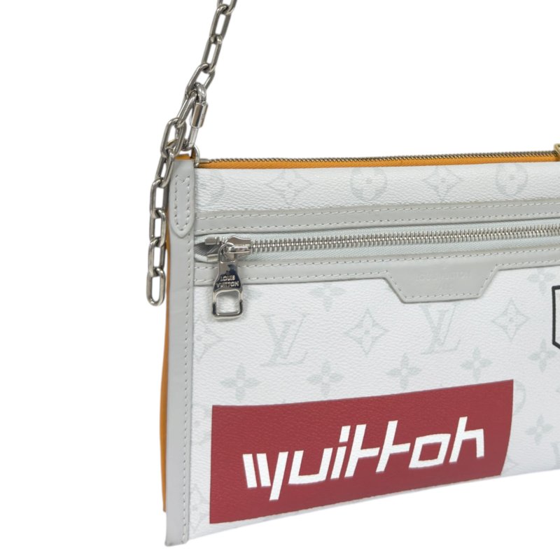 LOUIS VUITTON Flat 雙面 雙層 斜揹袋-3