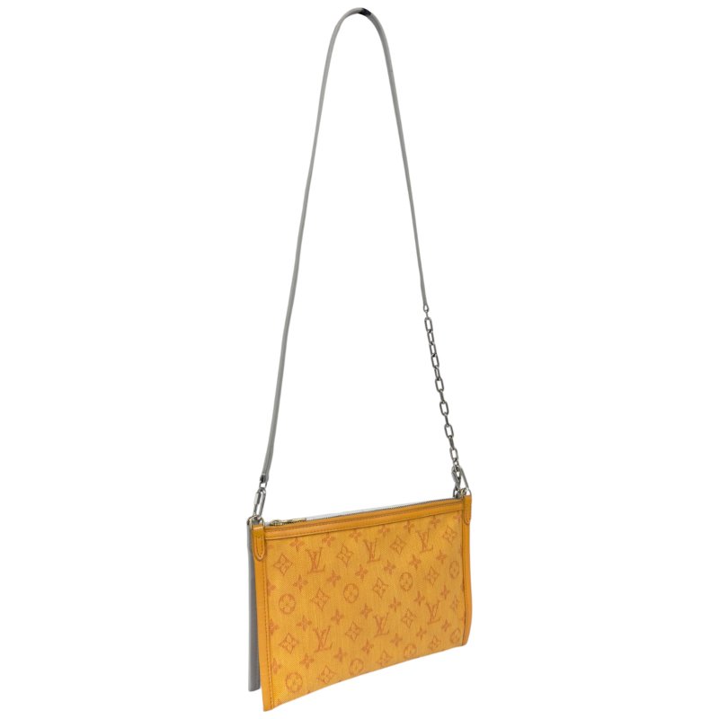 LOUIS VUITTON Flat 雙面 雙層 斜揹袋-8