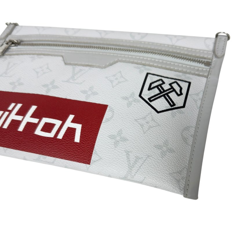 LOUIS VUITTON Flat 雙面 雙層 斜揹袋-15