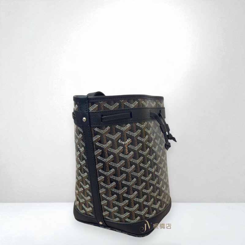JS1442-GOYARD 黑色Petit flot水桶包-1