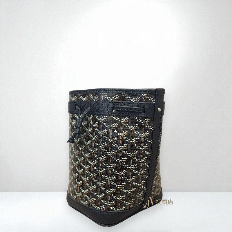 JS1442-GOYARD 黑色Petit flot水桶包-2
