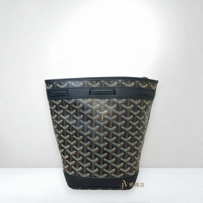 JS1442-GOYARD 黑色Petit flot水桶包-3