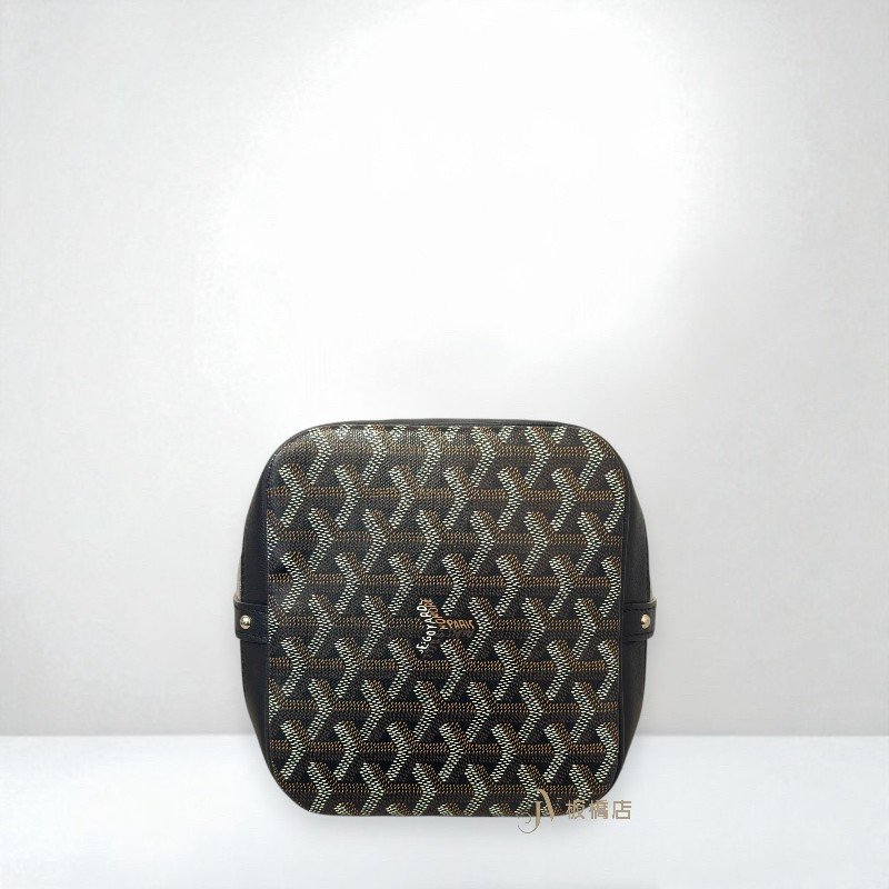 JS1442-GOYARD 黑色Petit flot水桶包-4