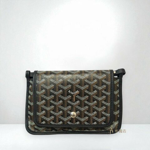 JS1443-Goyard 黑色Plumet Pocket Wallet斜背包
