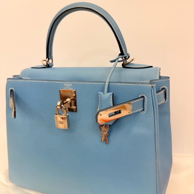 Hermes 75牛仔藍epsom Kelly28-5