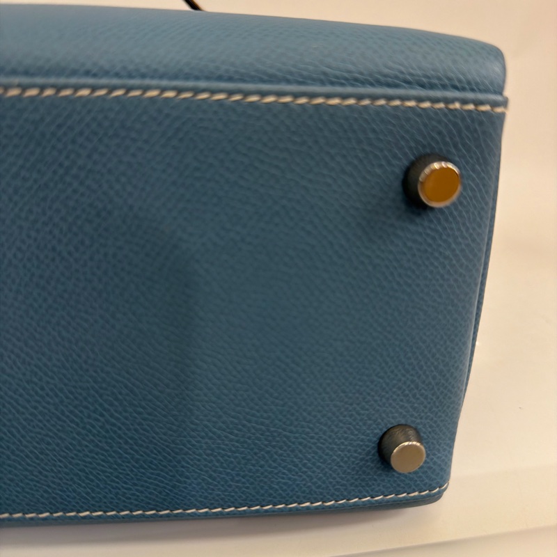 Hermes 75牛仔藍epsom Kelly28-8