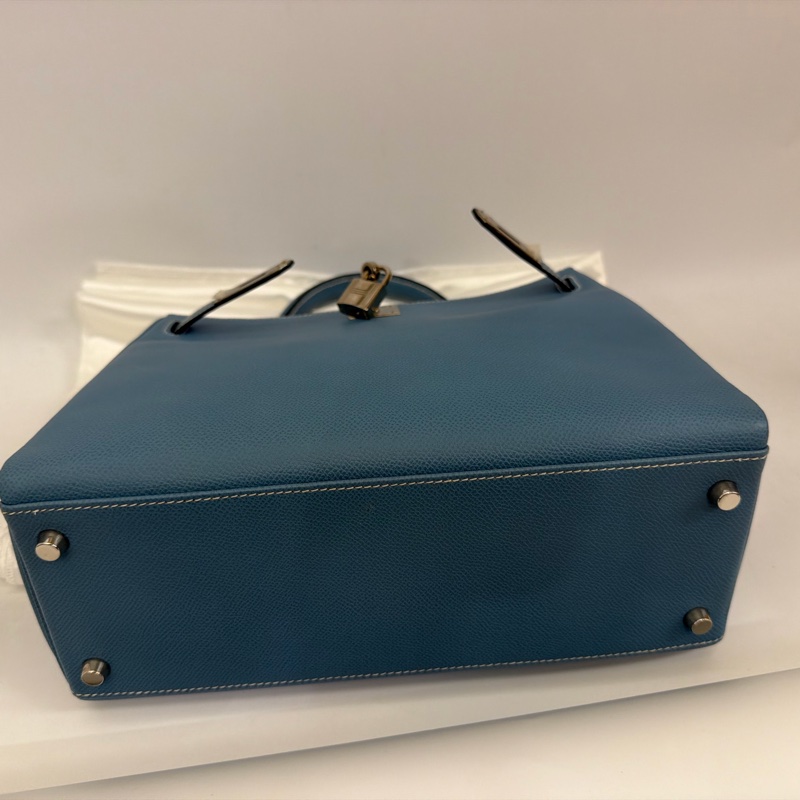 Hermes 75牛仔藍epsom Kelly28-10