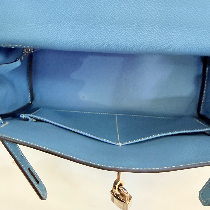 Hermes 75牛仔藍epsom Kelly28-11
