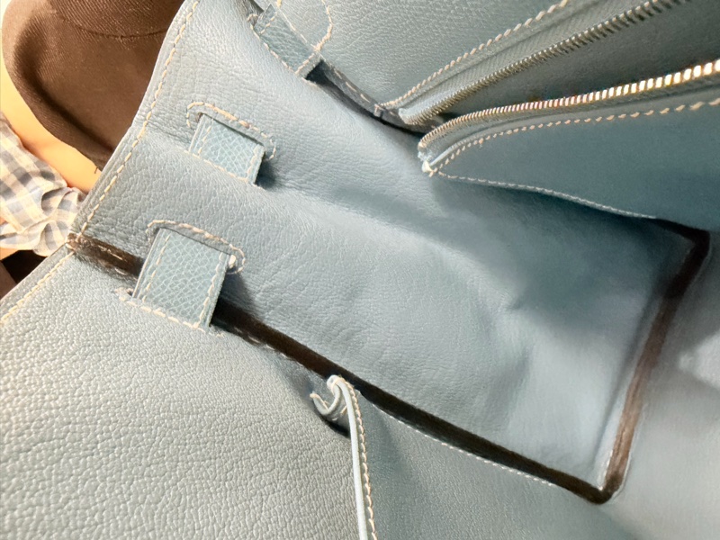 Hermes 75牛仔藍epsom Kelly28-19