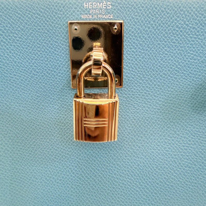 Hermes 75牛仔藍epsom Kelly28-29