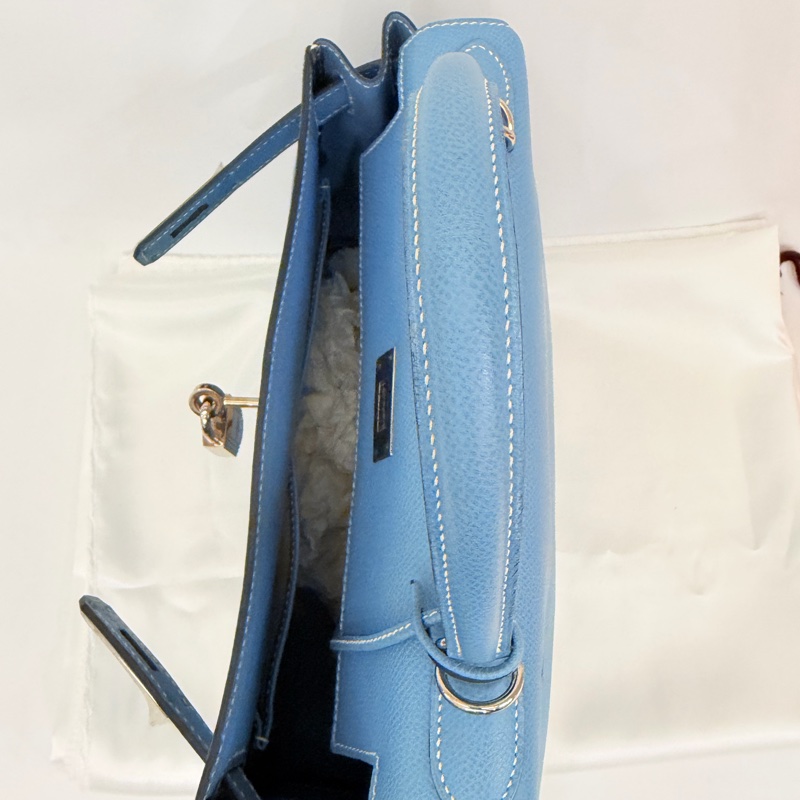 Hermes 75牛仔藍epsom Kelly28-33