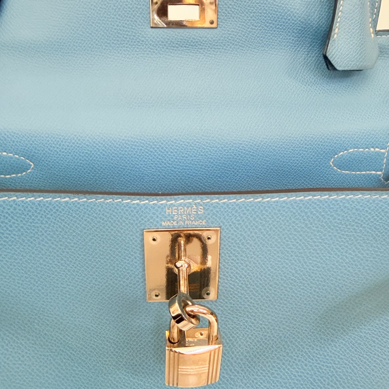 Hermes 75牛仔藍epsom Kelly28-35