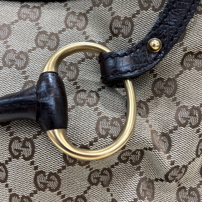 Gucci Horsebit 經典馬銜扣系列手提Hobo XC552-15
