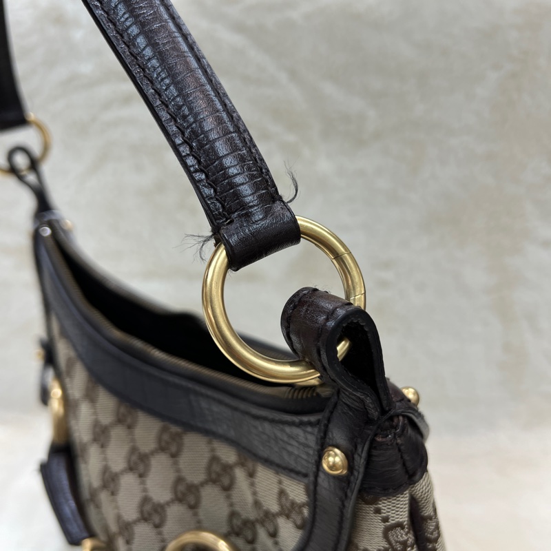Gucci Horsebit 經典馬銜扣系列手提Hobo XC552-18
