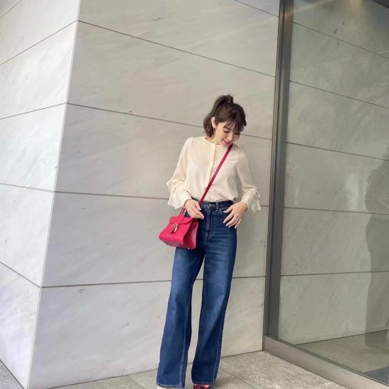 DELVAUX德爾沃 Brillant mini 莓果色小凱莉包-8