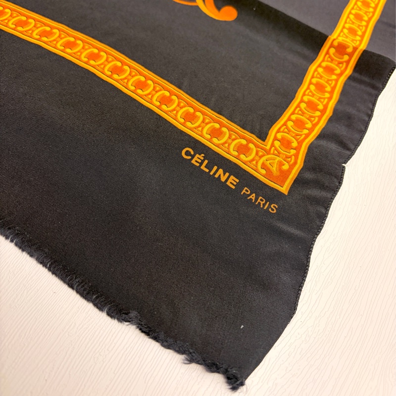 Celine 100% 純絲領巾 Twilly 絲巾 義大利製-6