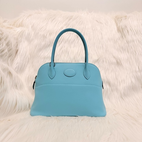 HERMES 3p環礁藍swift皮BOLIDE 27