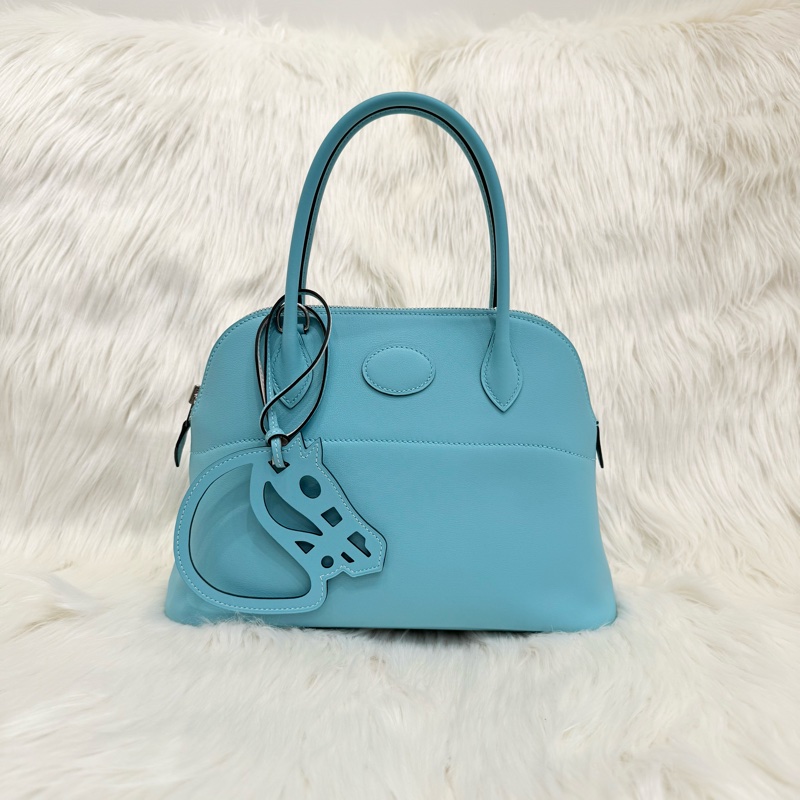 HERMES 3p環礁藍swift皮BOLIDE 27-8