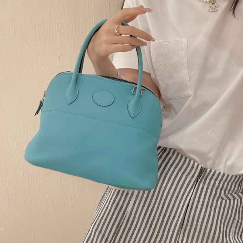 HERMES 3p環礁藍swift皮BOLIDE 27-10