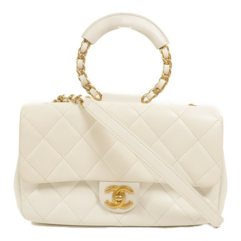 CHANEL 牛皮皮革In The Loop Medium Flap Bag鏈帶手挽肩背兩用袋