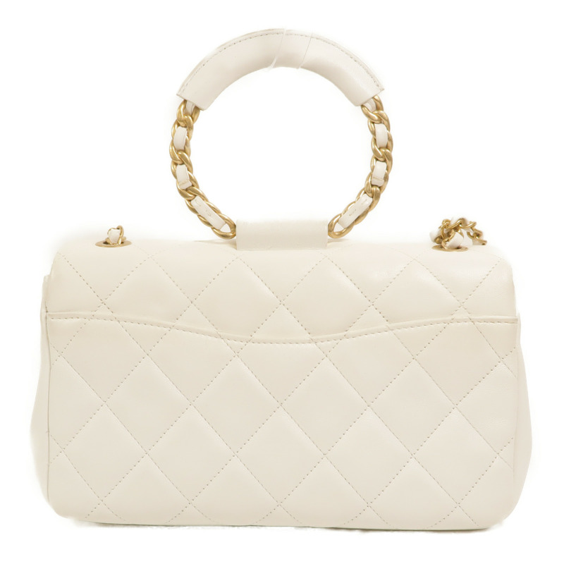 CHANEL 牛皮皮革In The Loop Medium Flap Bag鏈帶手挽肩背兩用袋-1