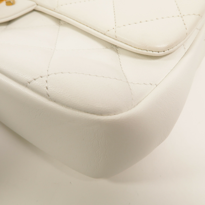 CHANEL 牛皮皮革In The Loop Medium Flap Bag鏈帶手挽肩背兩用袋-11