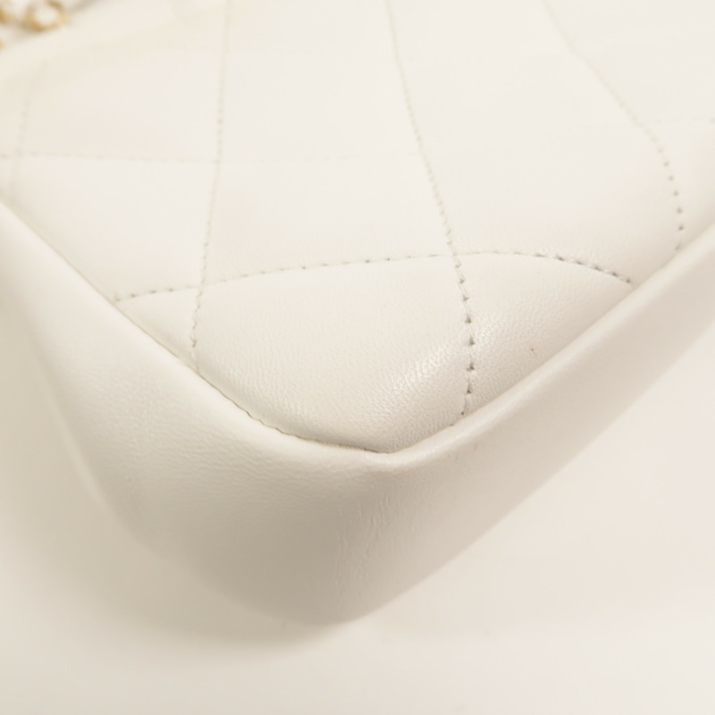 CHANEL 牛皮皮革In The Loop Medium Flap Bag鏈帶手挽肩背兩用袋-14