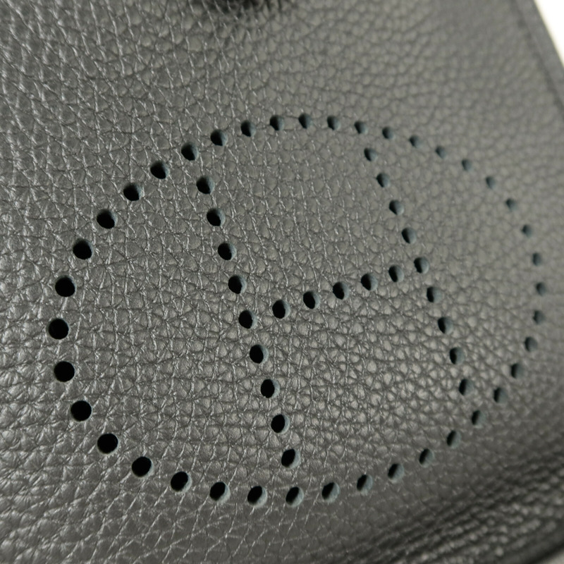 HERMES Clemence皮革Evelyne TPM肩背袋Noir-7