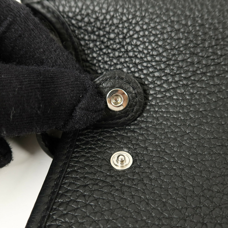 HERMES Clemence皮革Evelyne TPM肩背袋Noir-8
