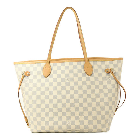 LOUIS VUITTON Damier Azur Neverfull MM手挽袋