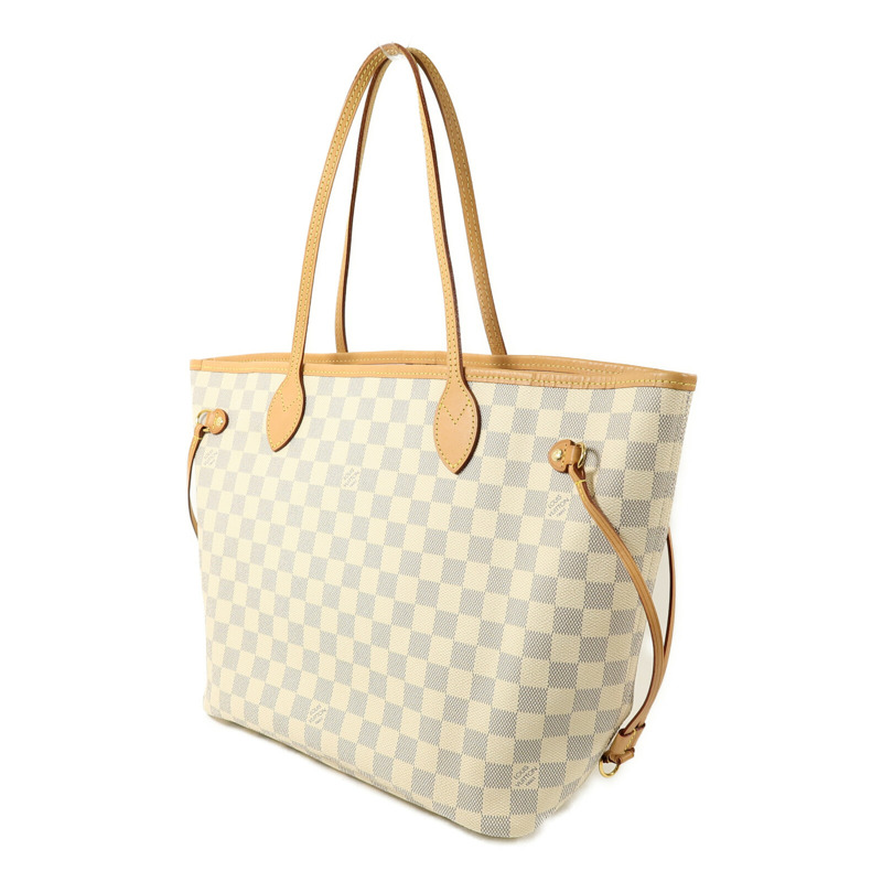 LOUIS VUITTON Damier Azur Neverfull MM手挽袋-2