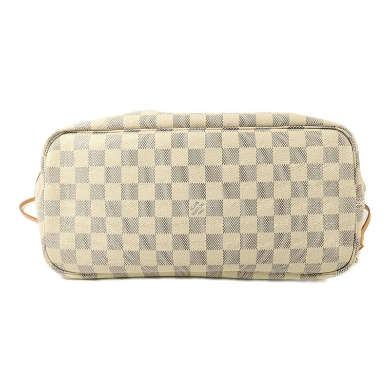 LOUIS VUITTON Damier Azur Neverfull MM手挽袋-3