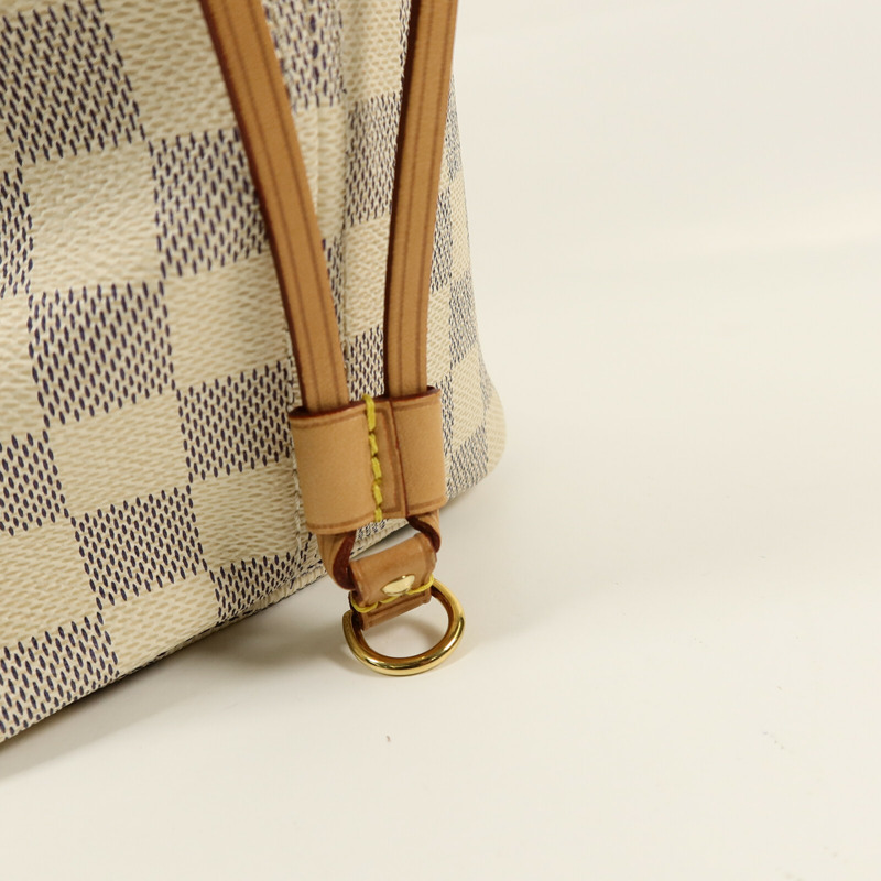 LOUIS VUITTON Damier Azur Neverfull MM手挽袋-5