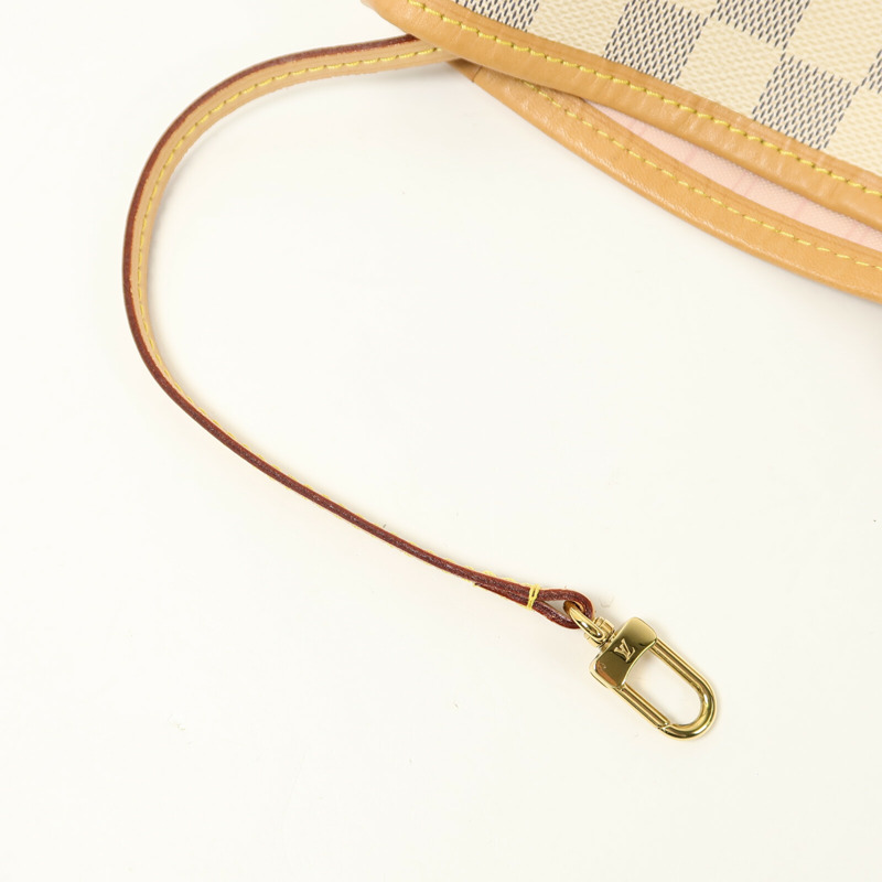 LOUIS VUITTON Damier Azur Neverfull MM手挽袋-6