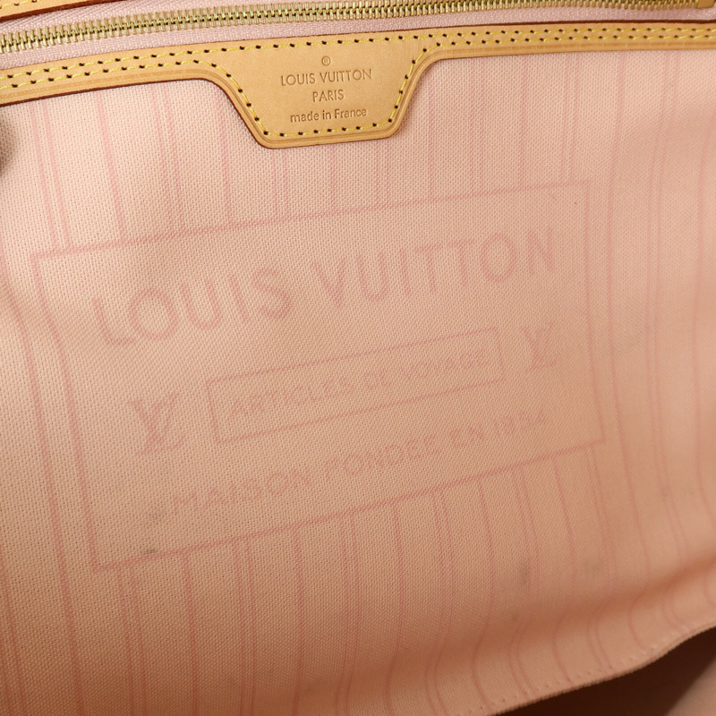 LOUIS VUITTON Damier Azur Neverfull MM手挽袋-7