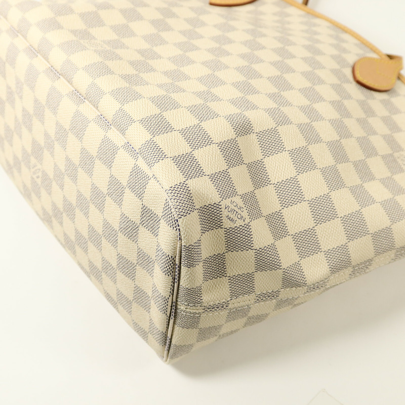 LOUIS VUITTON Damier Azur Neverfull MM手挽袋-10